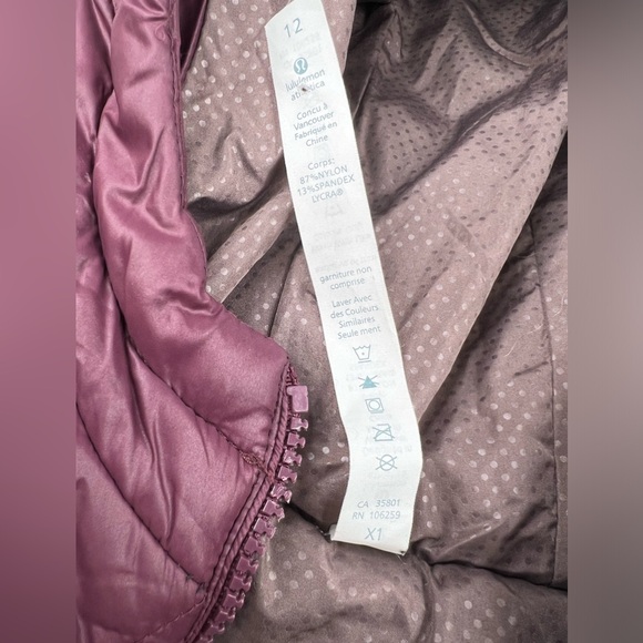 Lululemon Women’s Size 12 Burgundy Zip Jacket - Picture 9 of 11